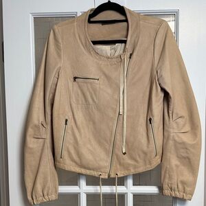 Women's soft leather Tan Jacket